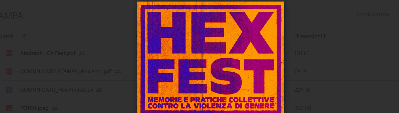 Hex Fest: a San Nazzaro due giorni di pratiche collettive contro la violenza di genere