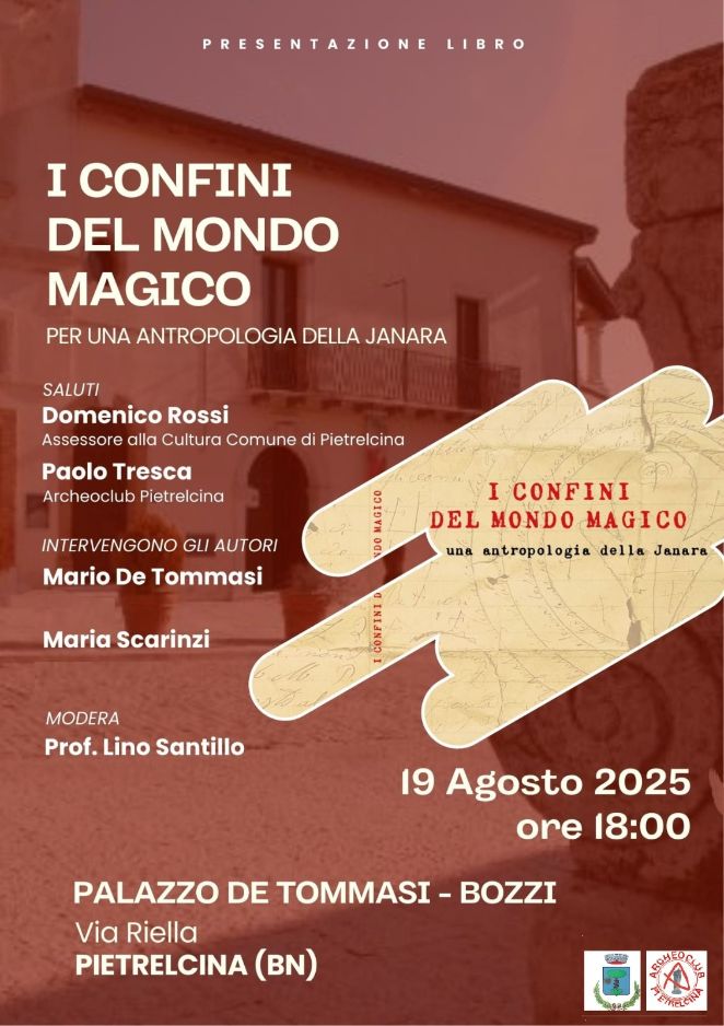 “I confini del mondo magico. Per una antropologia della Janara” la presentazione del libro il 19 agosto