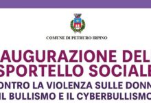 Petruro Irpino inaugura lo “Sportello Sociale contro la violenza sulle donne, il bullismo e il cyberbullismo”.