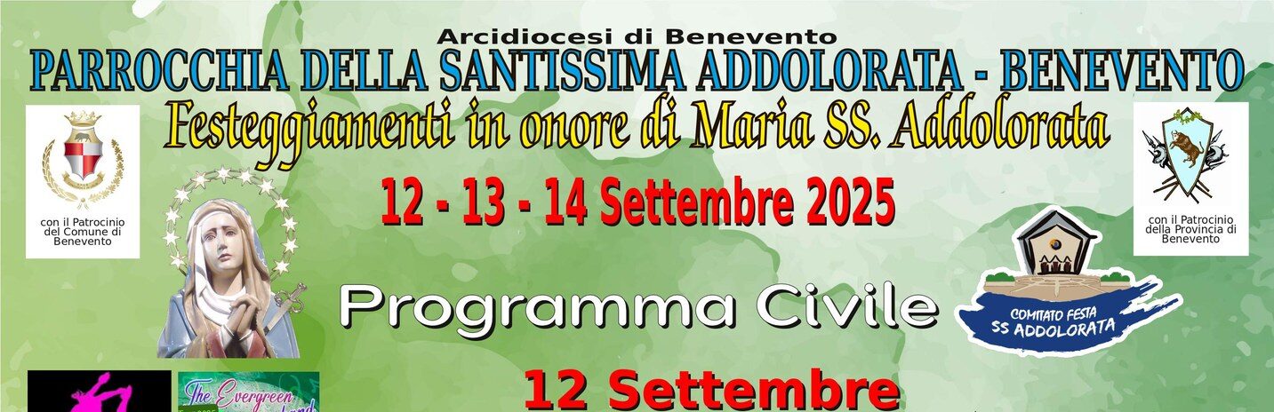 Benevento: Festeggiamenti in onore della SS. Addolorata, varato il dispositivo del traffico