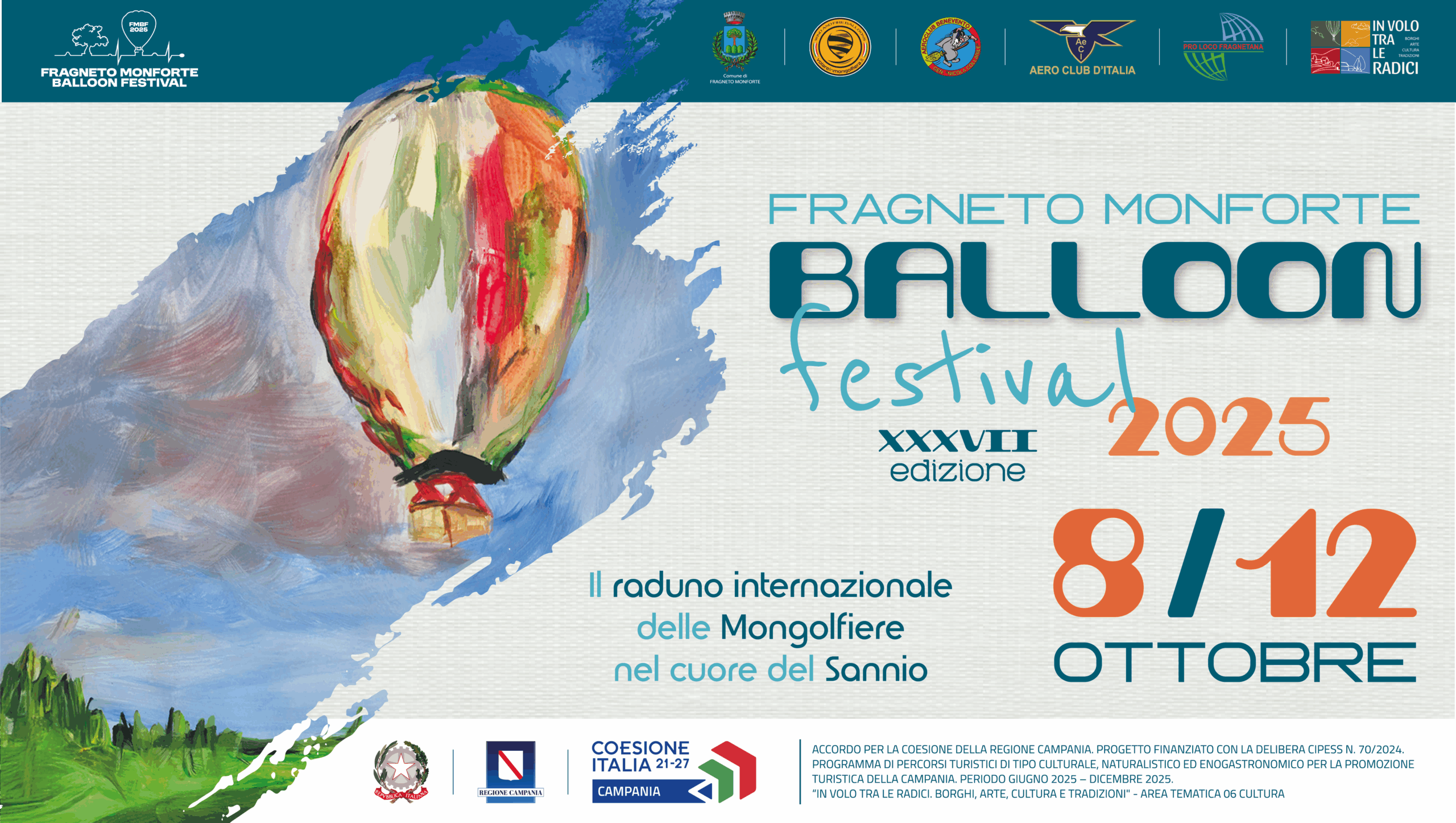 37ª Edizione Fragneto Monforte Balloon Festival 2025: il cielo del Sannio pronto a colorarsi tra tradizione e innovazione