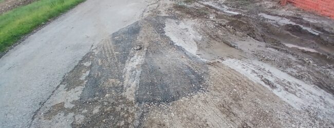 Strada dissestata nel comune di Morcone: la denuncia di un cittadino