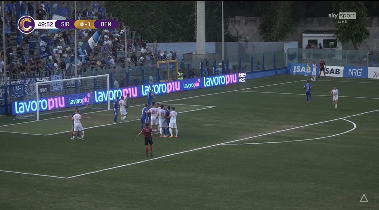 Siracusa-Benevento: 0-3. Salvemini e la doppietta di Manconi firmano il successo