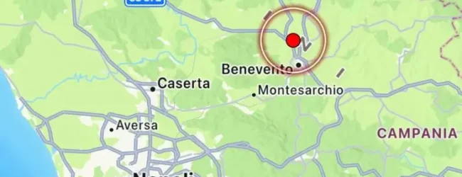 Scossa di 3.1 registrata  alle 21:46 nel Sannio