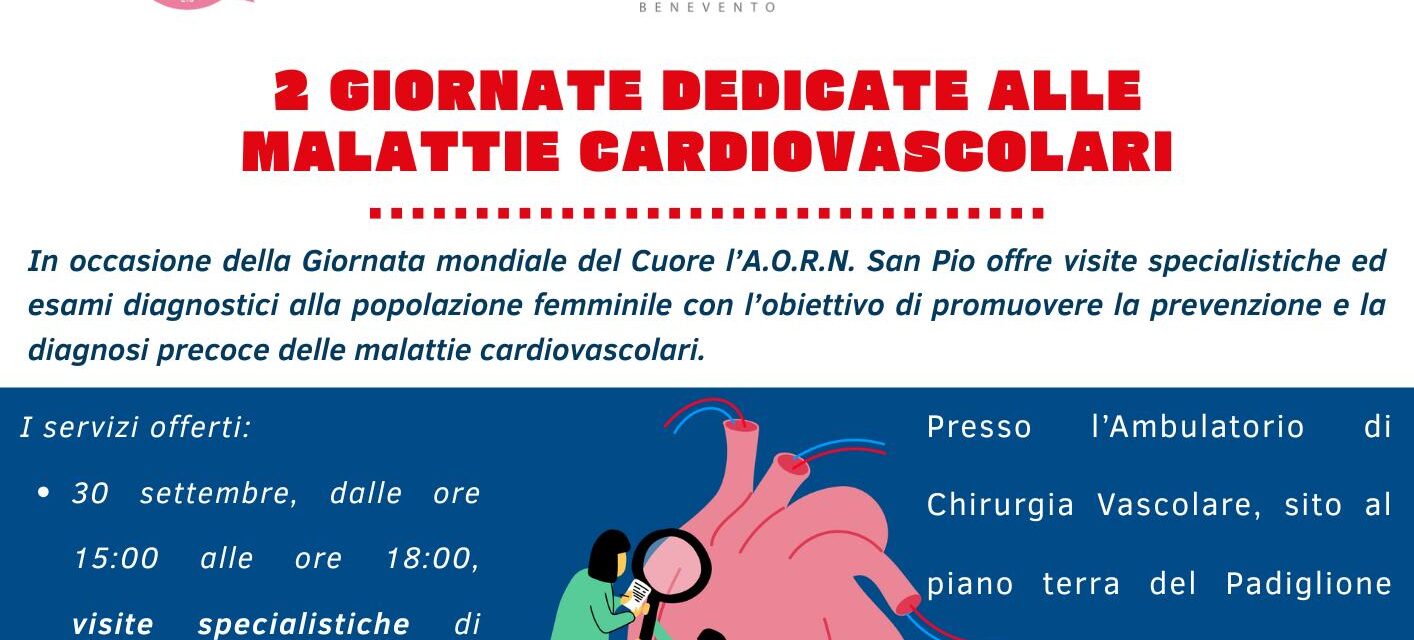 Ospedale San Pio: Open Week sulle Malattie Cardiovascolari