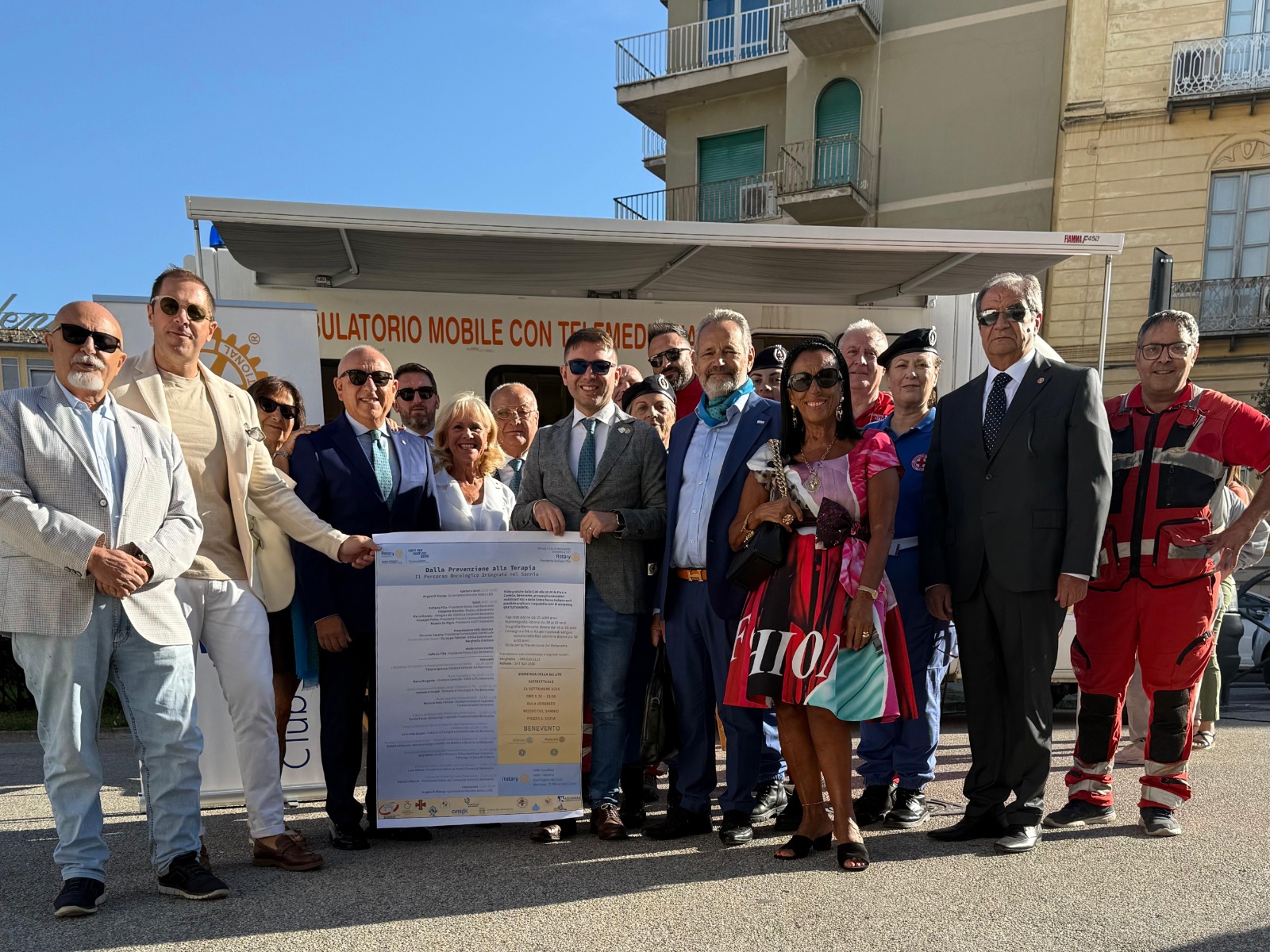 Benevento: grande successo per la giornata di prevenzione oncologica in Piazza Castello e per il convegno scientifico al Museo del Sannio promossi dal Rotary
