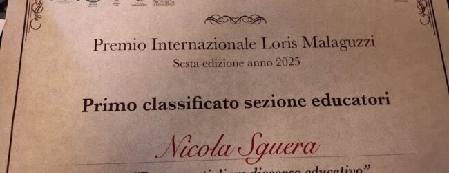 A Nicola Sguera il Primo Premio “Loris Malaguzzi” per educatori e insegnanti