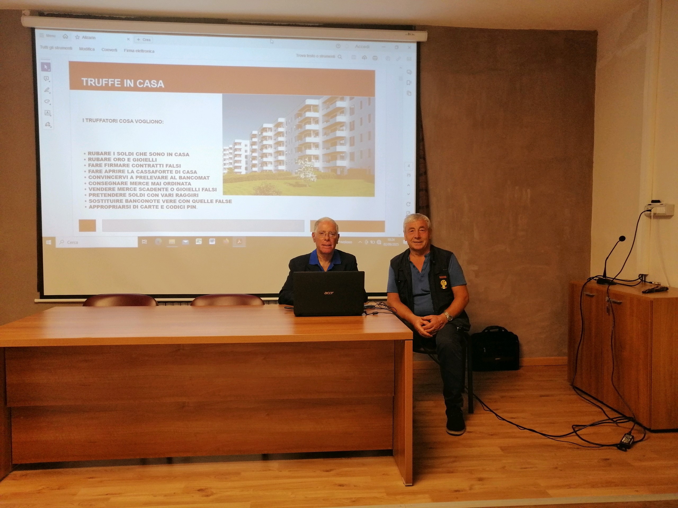 Incontro sulle truffe dal titolo “fidarsi è bene…..ma non di tutti”