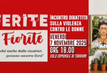 “Ferite ma Fiorite”: a Torrioni il 7 novembre l’incontro-dibattito sulla violenza contro le donne