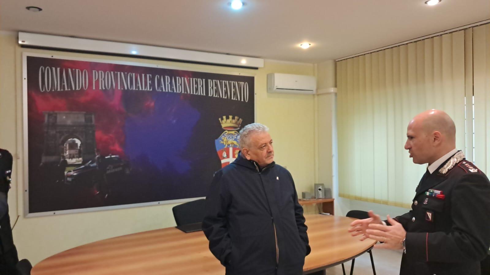 Avvicendamento al Comando Carabinieri di Benevento: Matera ringrazia Calandro e saluta Keten