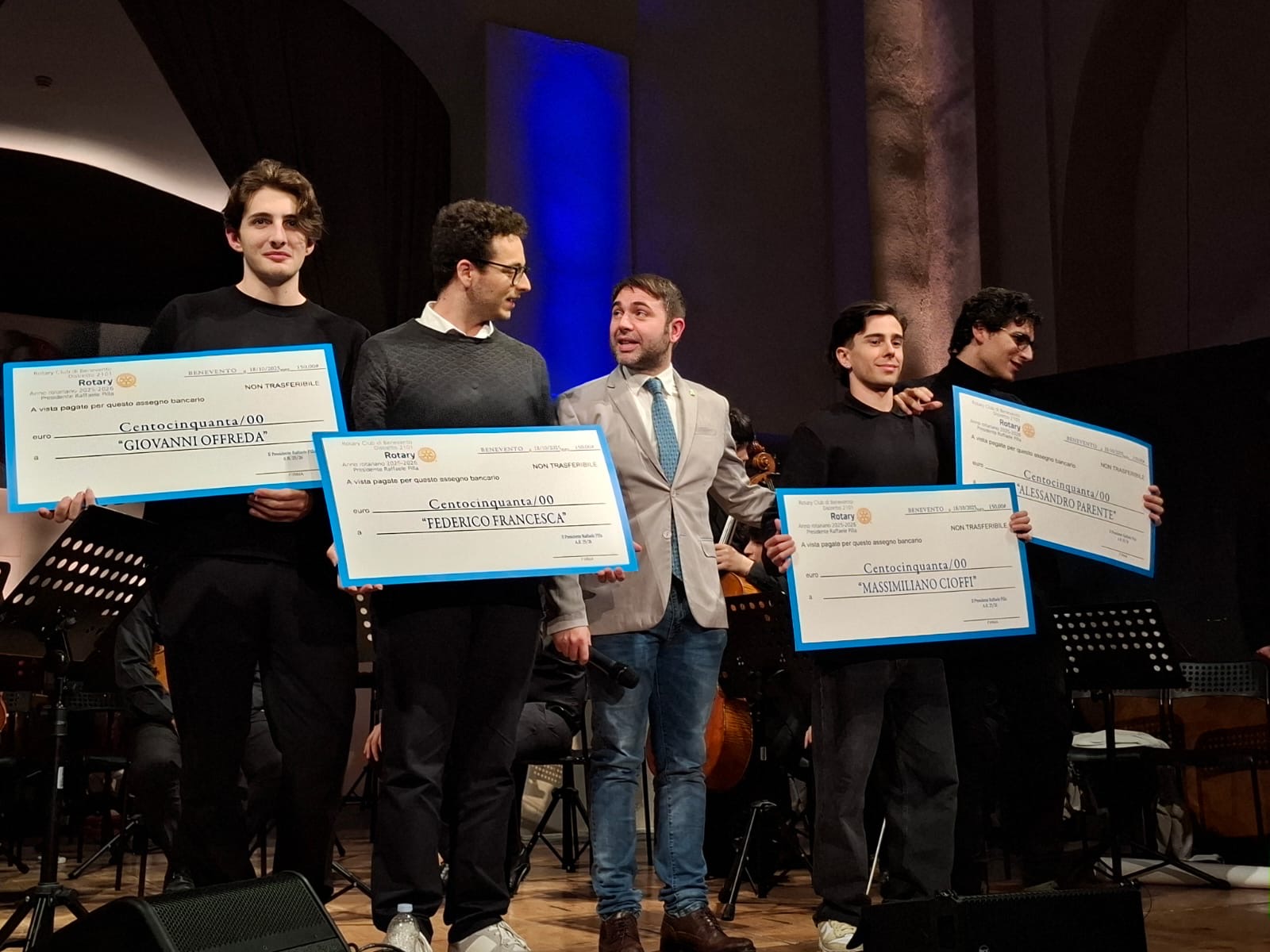 Rotary Club di Benevento premia quattro giovani chitarristi del Conservatorio “Nicola Sala