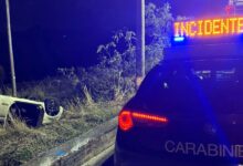 Venticano, auto si ribalta sulla SP136: ferito il conducente