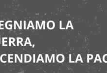 “Spegniamo la guerra, accendiamo la pace”: questa sera marcia a Cervinara il 7 ottobre