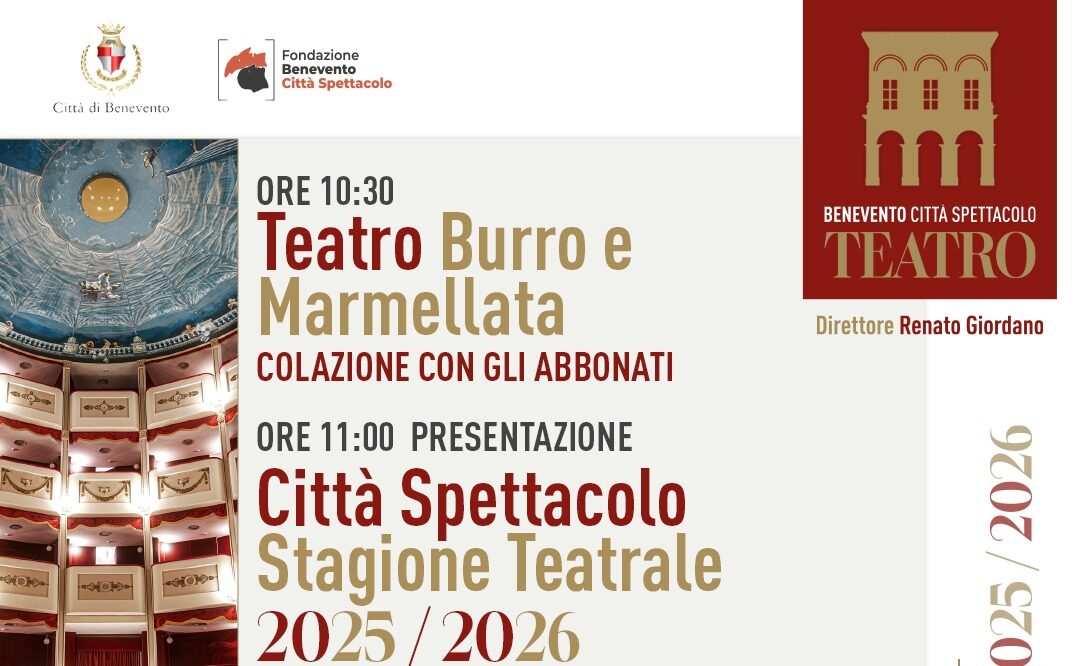 Città Spettacolo, il teatro si presenta… a colazione! Appuntamento il 16 ottobre