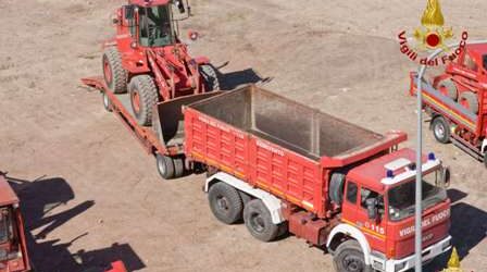 Benevento: concluso il Corso Interregionale per operatori macchine movimento terra dei VV.F.