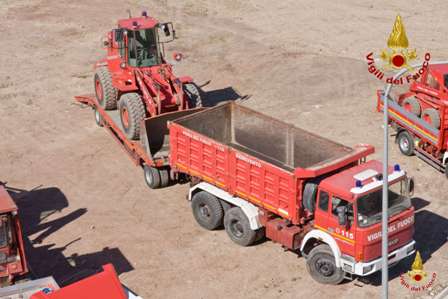 Benevento: concluso il Corso Interregionale per operatori macchine movimento terra dei VV.F.