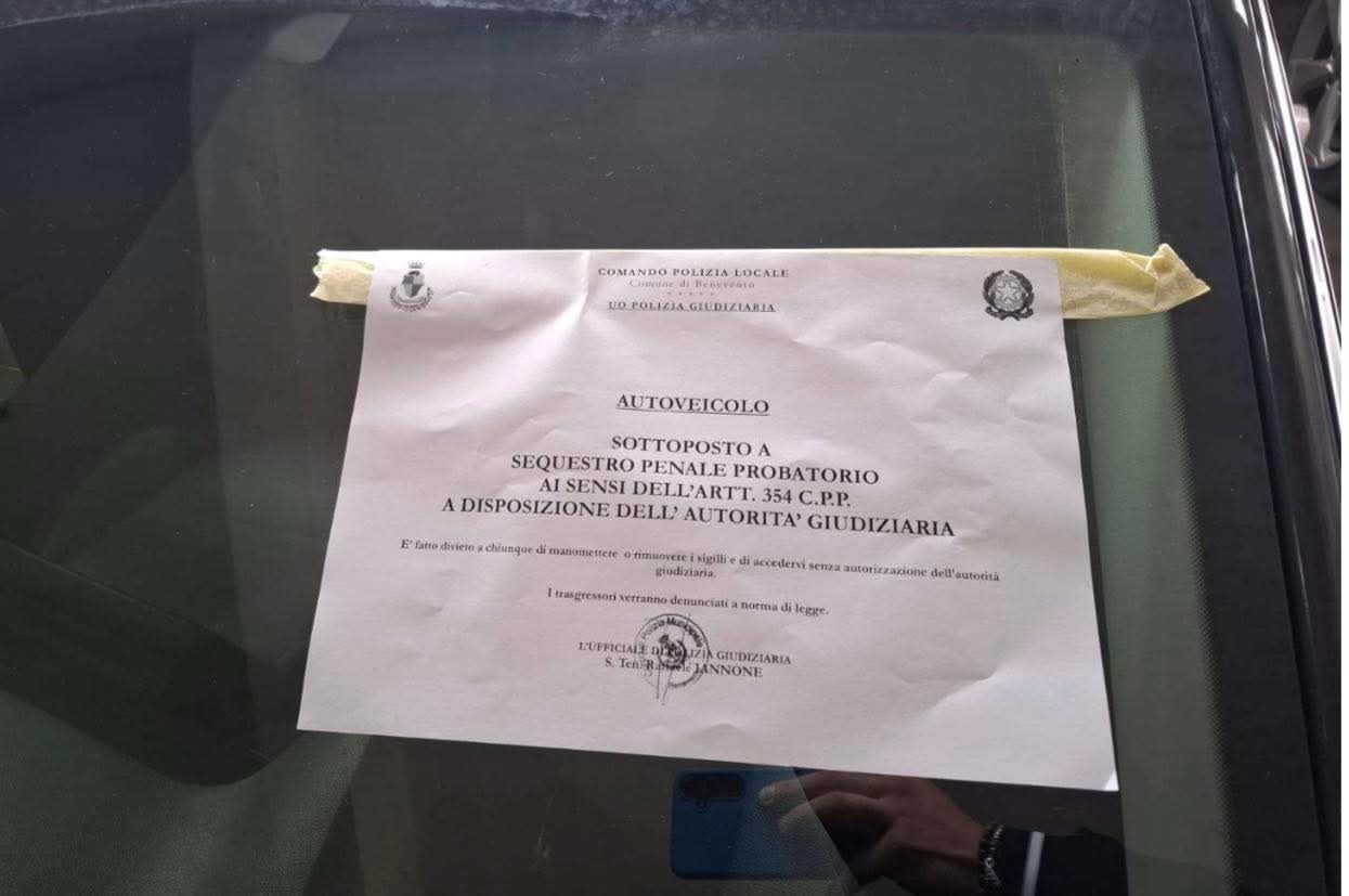 Veicolo di provenienza illecita in città: denunciato un uomo di 50 anni per ricettazione