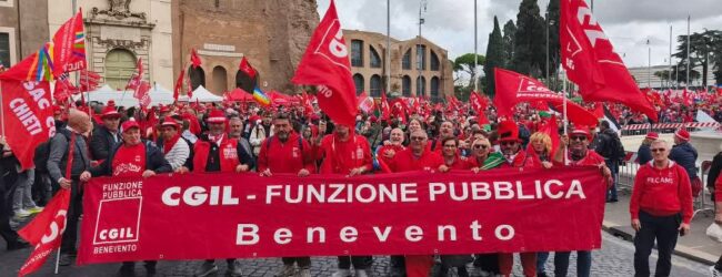 Cgil Benevento presente a Roma al corteo “Democrazia al Lavoro”