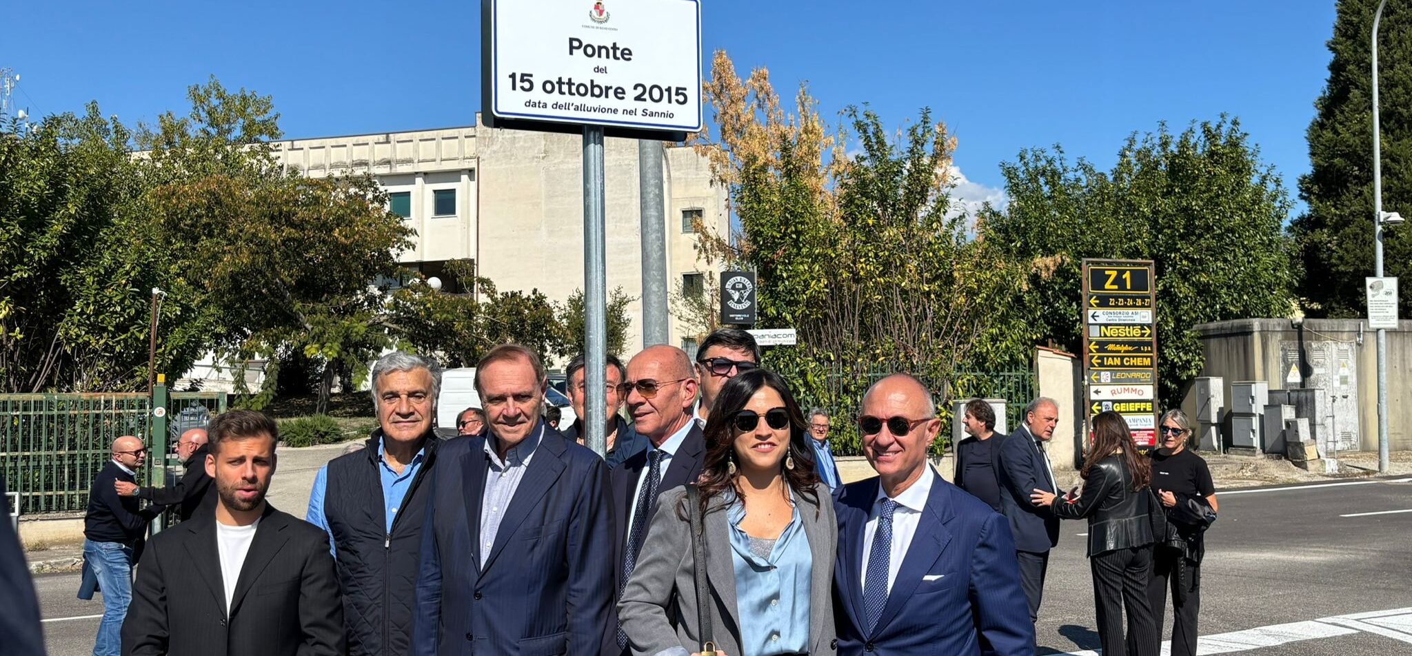 Inaugurato il “Ponte del 15 ottobre 2015” in memoria dell’alluvione di Benevento