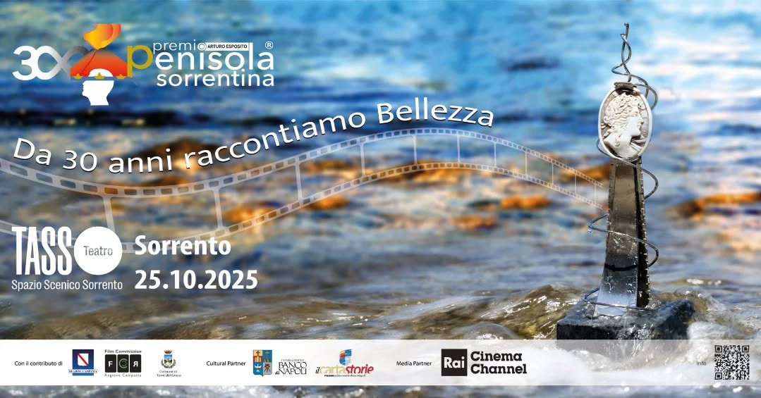 Il Premio Penisola Sorrentina celebra 30 anni. Venerdì 24 e sabato 25 ottobre la kermesse al Teatro Tasso