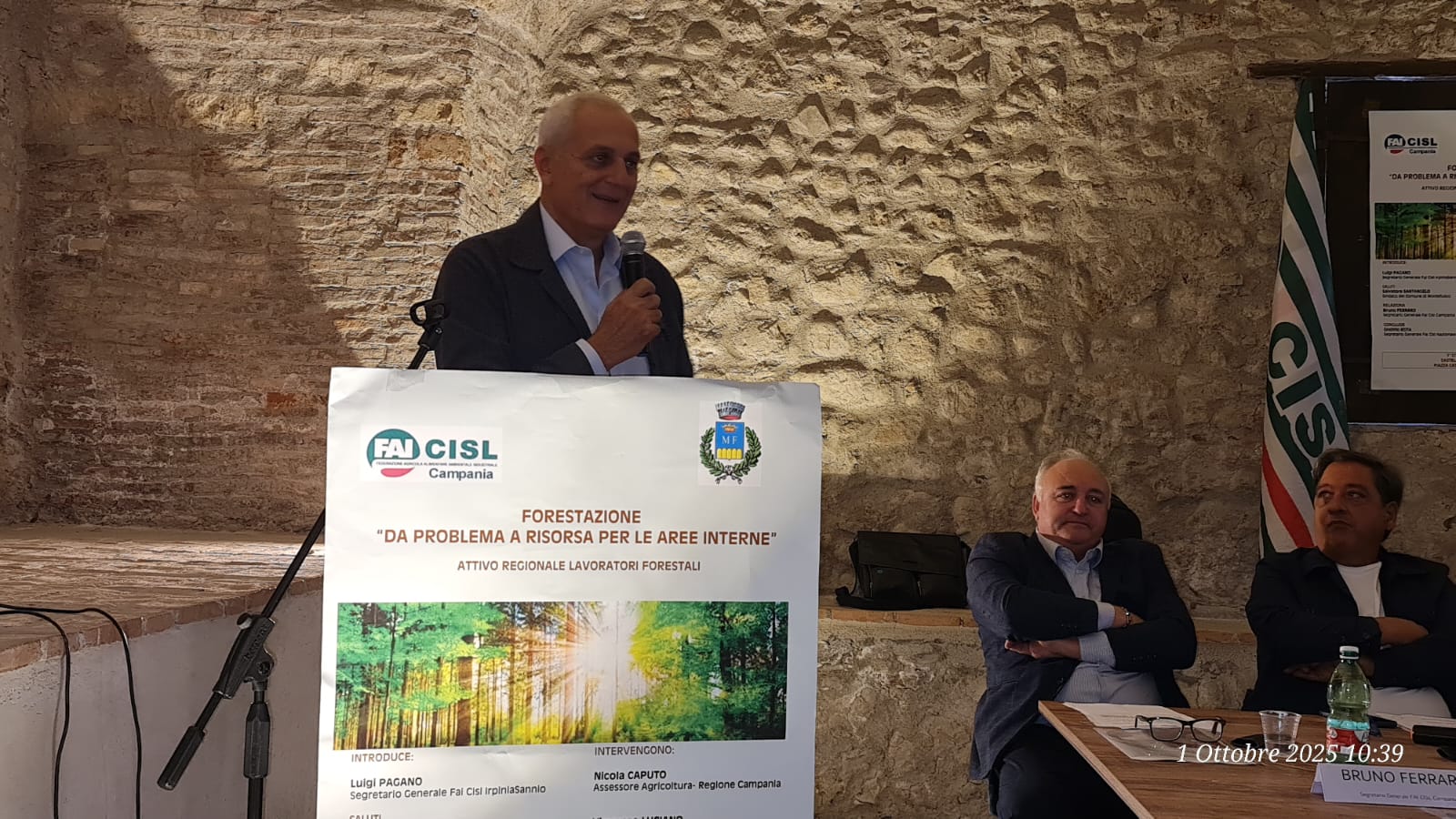Oltre 200 lavoratori forestali presenti all’incontro organizzato dalla Fai Cisl Campania