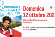 Torrioni (AV) accoglie “San Carlo Acutis”, il primo santo millennial e patrono di Internet