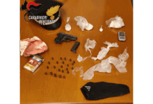 Cocaina e pistola clandestina in casa: i Carabinieri di Benevento arrestano due coniugi del capoluogo