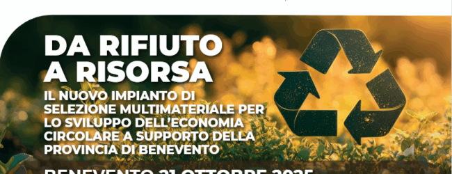 “Da Rifiuto a Risorsa”, il 21 Ottobre convegno di Asia sull’ impianto di multimateriale