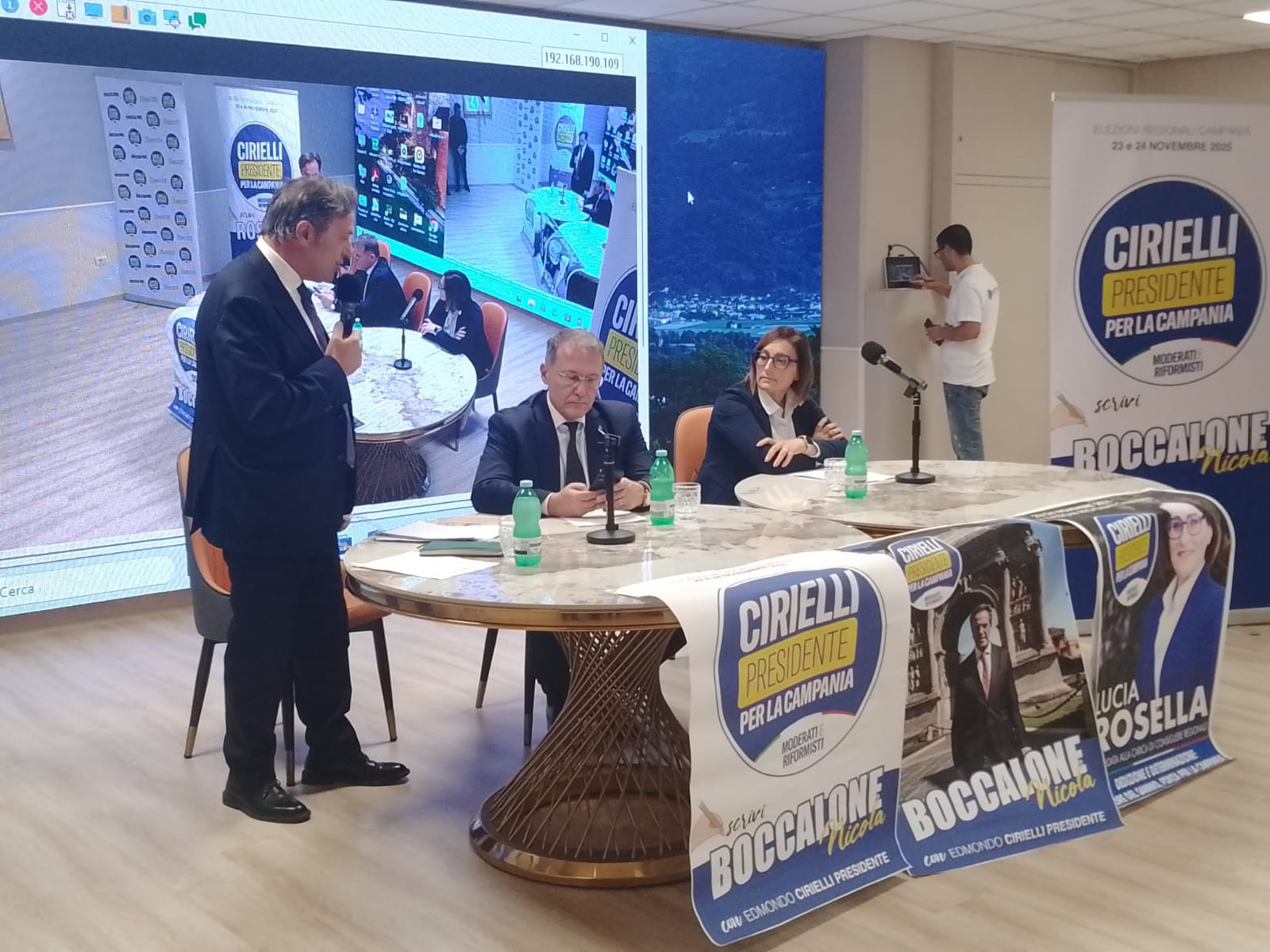 Cirielli torna a Benevento a sostegno del tandem Boccalone-Rosella
