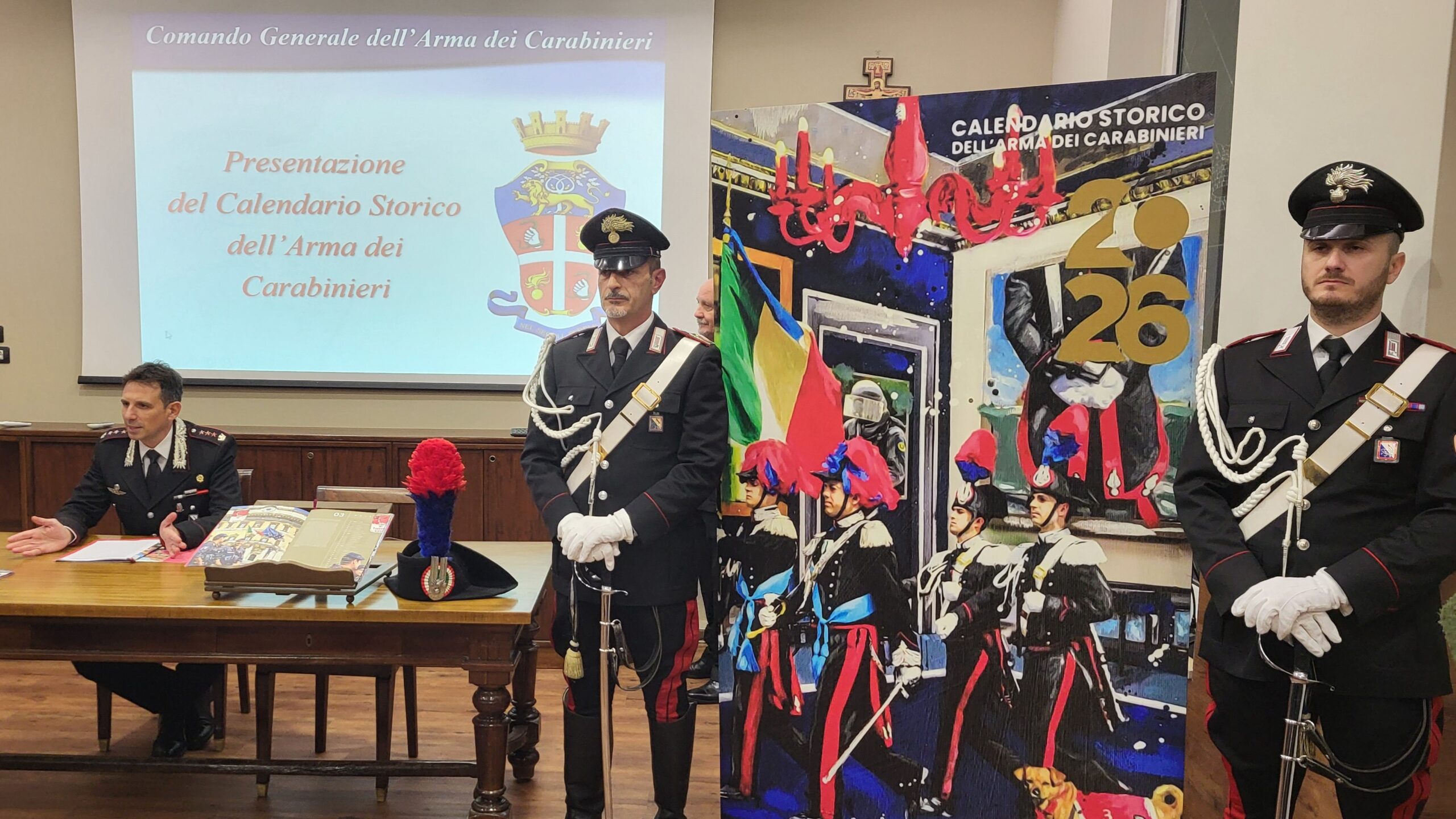 Avellino: Presentato il calendario storico e l’agenda 2026 dell’Arma dei Carabinieri
