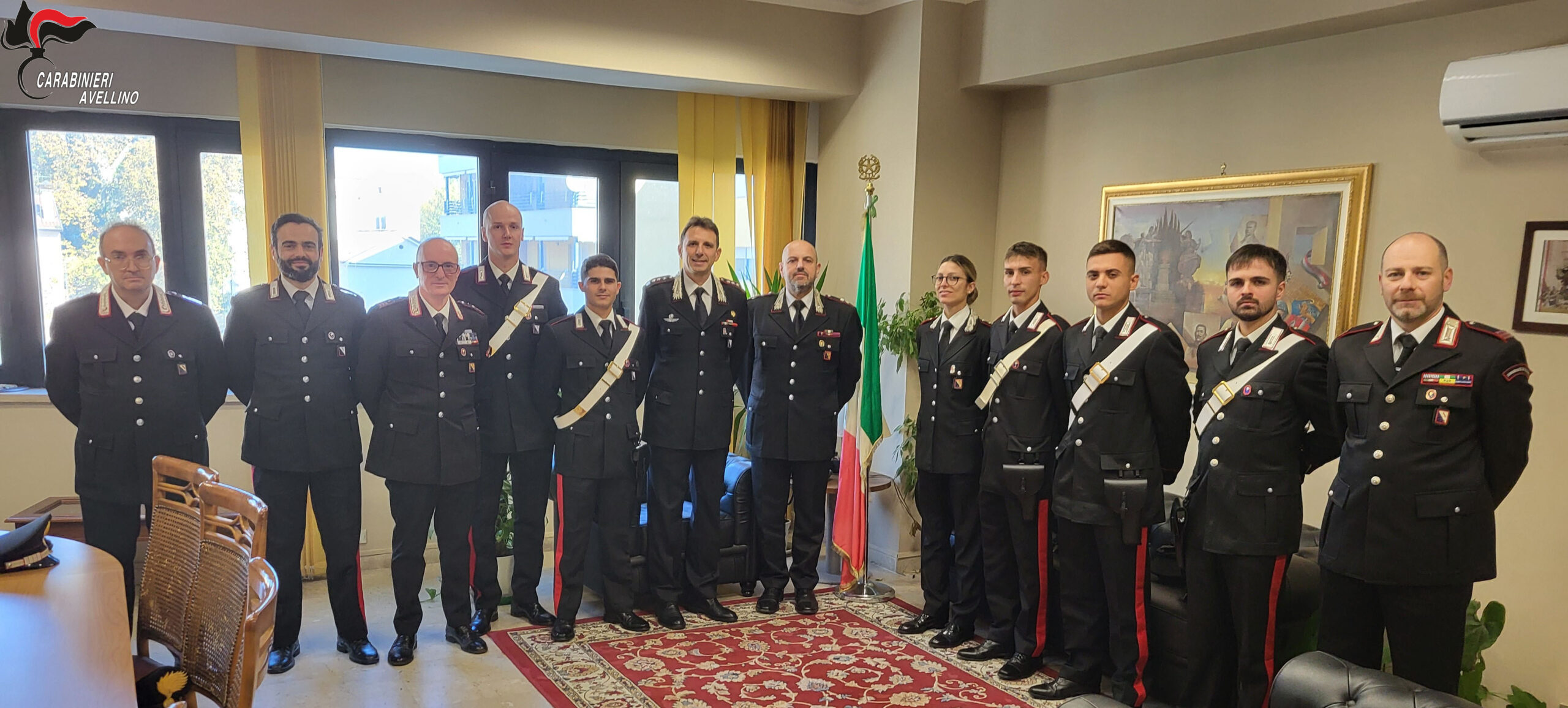 Nuovi rinforzi al Comando Provinciale di Avellino: assegnati cinque Carabinieri