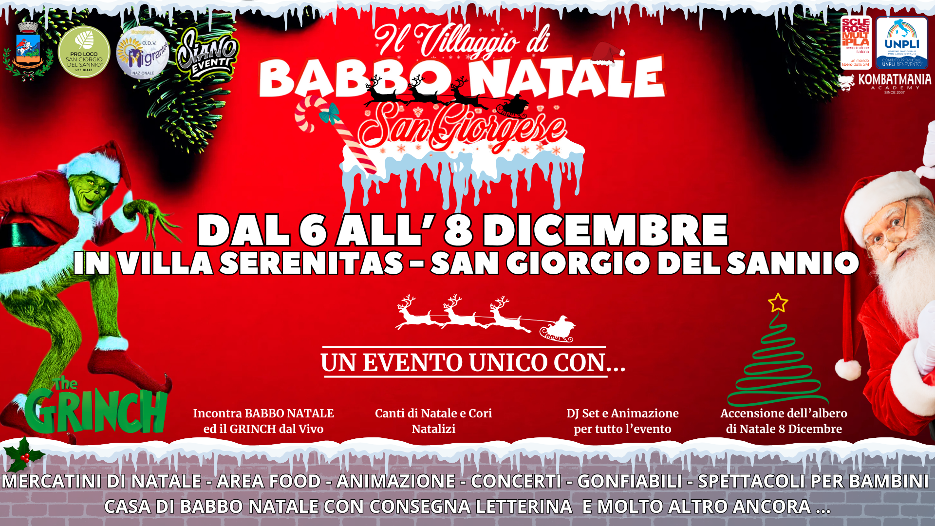San Giorgio del Sannio: arriva la prima edizione del “Villaggio di Babbo Natale Sangiorgese”