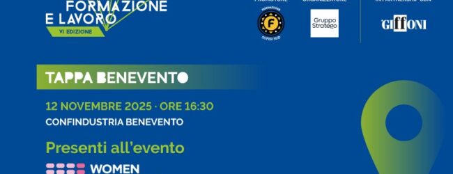 Benevento, tappa della Borsa Mediterranea della Formazione e del Lavoro: focus su “empowerment femminile e innovazione”