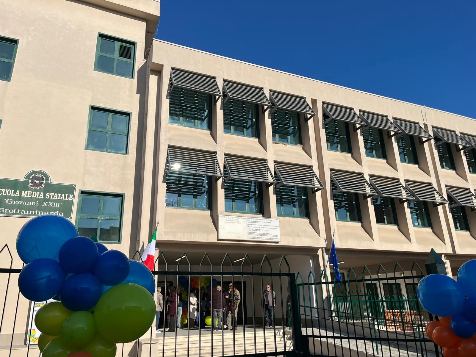 Lavori di adeguamento sismico, inaugurata la scuola media di Grottaminarda