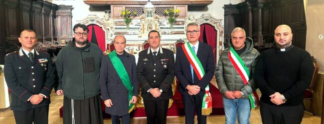 Carabinieri, il colonnello Marco Keten in visita alla compagnia di San Bartolomeo in Galdo.