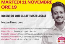 Campania Popolare, Giuliano Granato a Benevento per parlare di acqua, lavoro, sanità e beni comuni