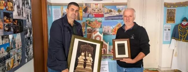 Terranova di Arpaise ha ricevuto in dono un negativo fotografico del 1914, raffigurante i Santi Medici Cosma e Damiano