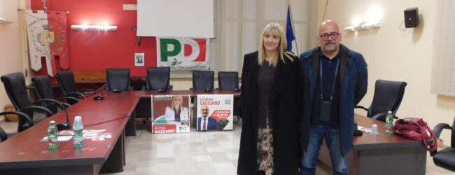 A San Leucio del Sannio i candidati del PD Rosa Razzano e Giovanni Cacciano, hanno incontrato le comunità di San Leucio del Sannio, Arpaise e Ceppaloni