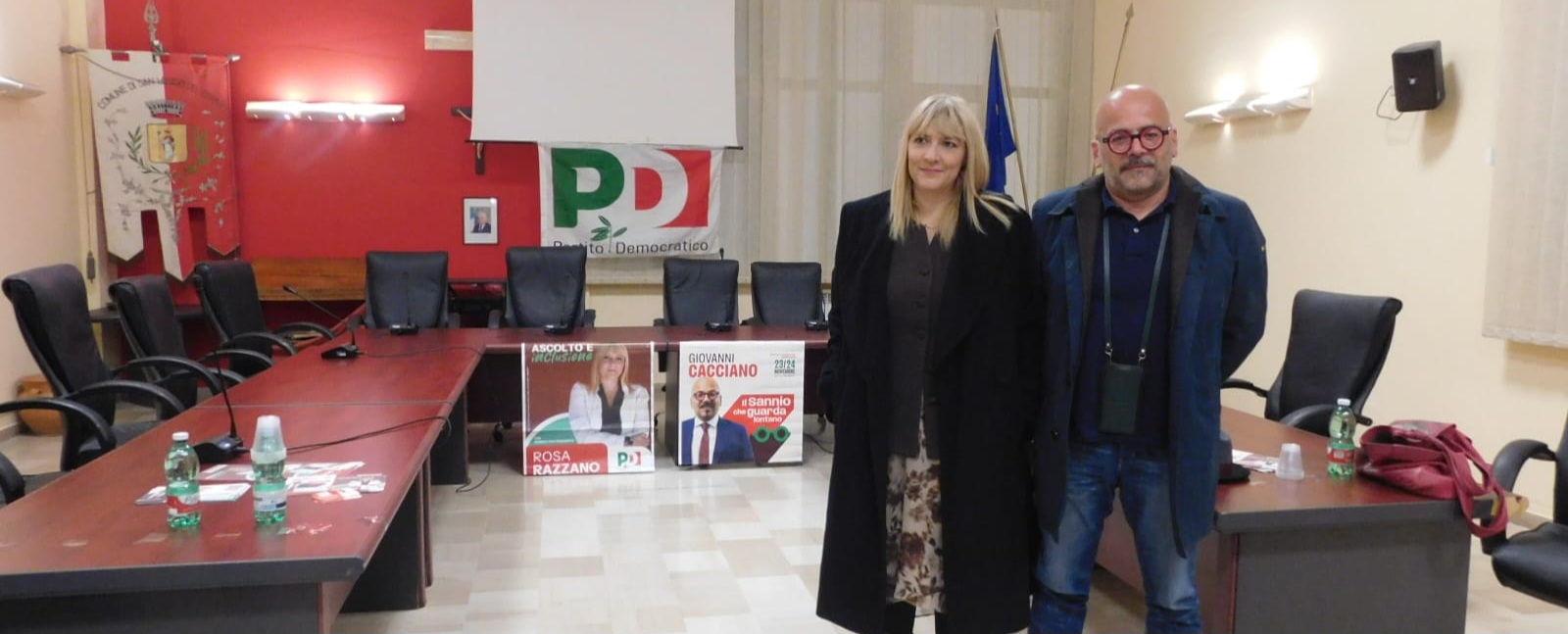 A San Leucio del Sannio i candidati del PD Rosa Razzano e Giovanni Cacciano, hanno incontrato le comunità di San Leucio del Sannio, Arpaise e Ceppaloni