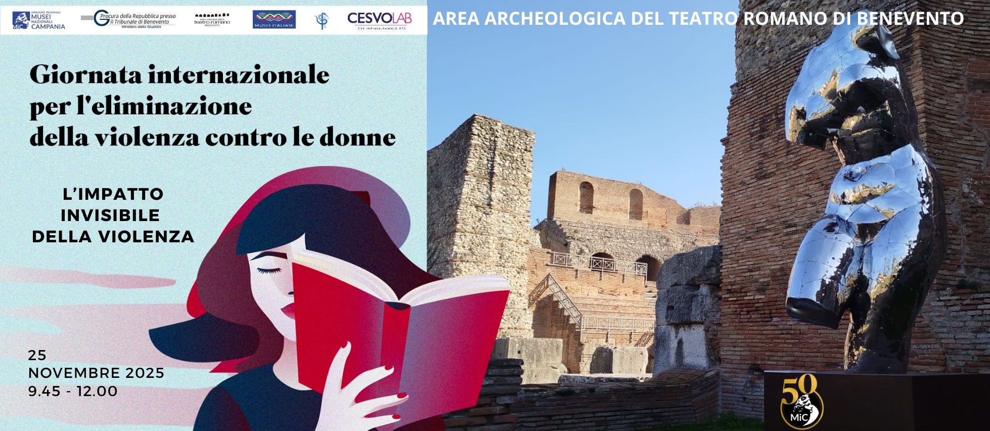 Benevento, scuole protagoniste alla Giornata contro la violenza sulle donne al Teatro Romano