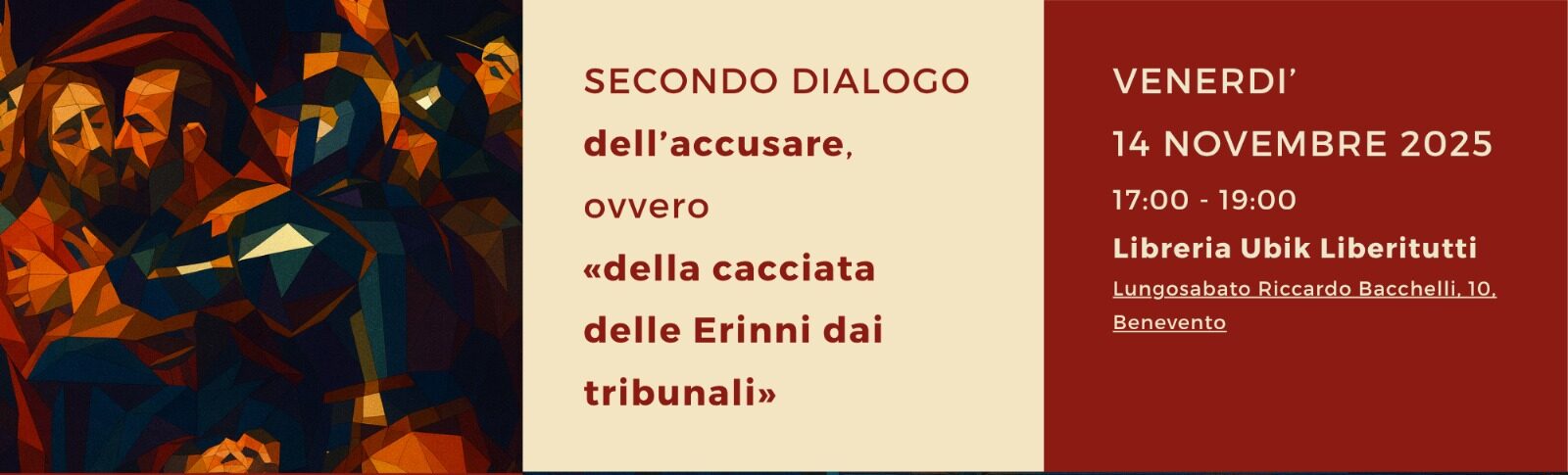 Alla Libreria Ubik prosegue il ciclo ”Dialoghi sulla Giustizia”