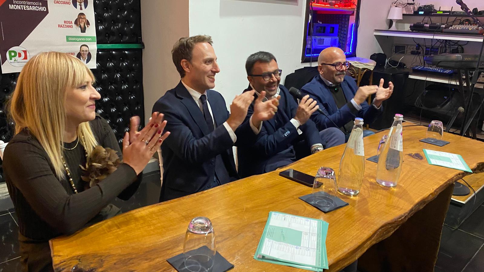 Pd, grande entusiasmo a Montesarchio. Piero De Luca: “Cacciano e Razzano sono la forza del Sannio. La Campania ha bisogno di loro”