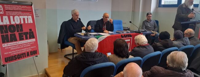 “La lotta non ha età”: pensionati in piazza dal 17 al 21 novembre contro la legge di Bilancio