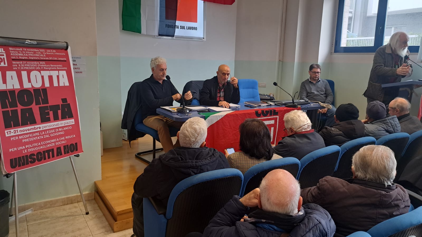 “La lotta non ha età”: pensionati in piazza dal 17 al 21 novembre contro la legge di Bilancio