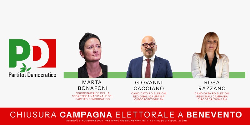 Pd chiude la campagna elettorale con Marta Bonafoni