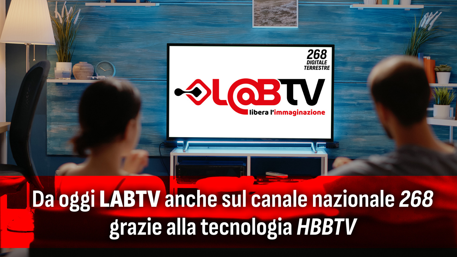 LabTv amplia la propria copertura: da oggi anche sul canale nazionale 268