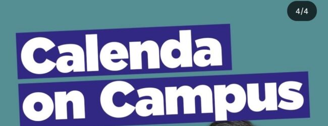 Tappa nelle università campane domani, giovedì 11 dicembre, per il segretario di Azione Carlo Calenda