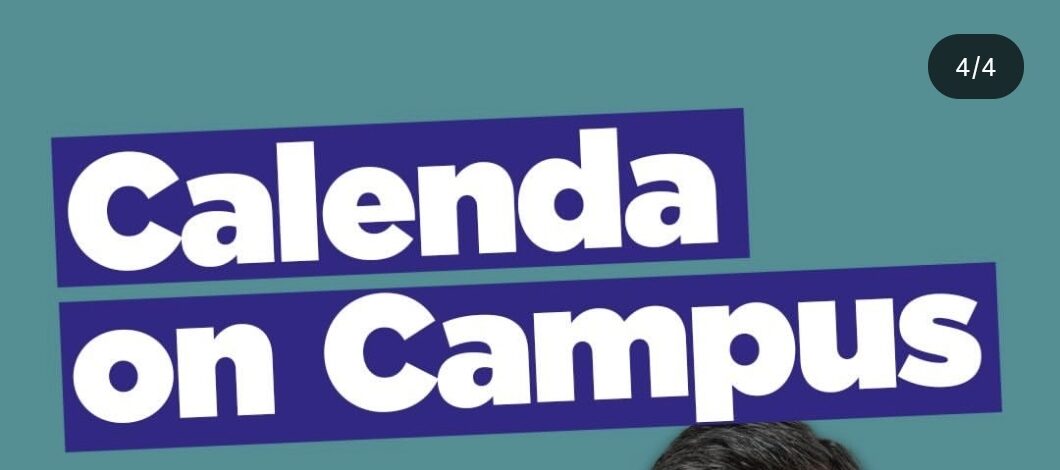 Tappa nelle università campane domani, giovedì 11 dicembre, per il segretario di Azione Carlo Calenda