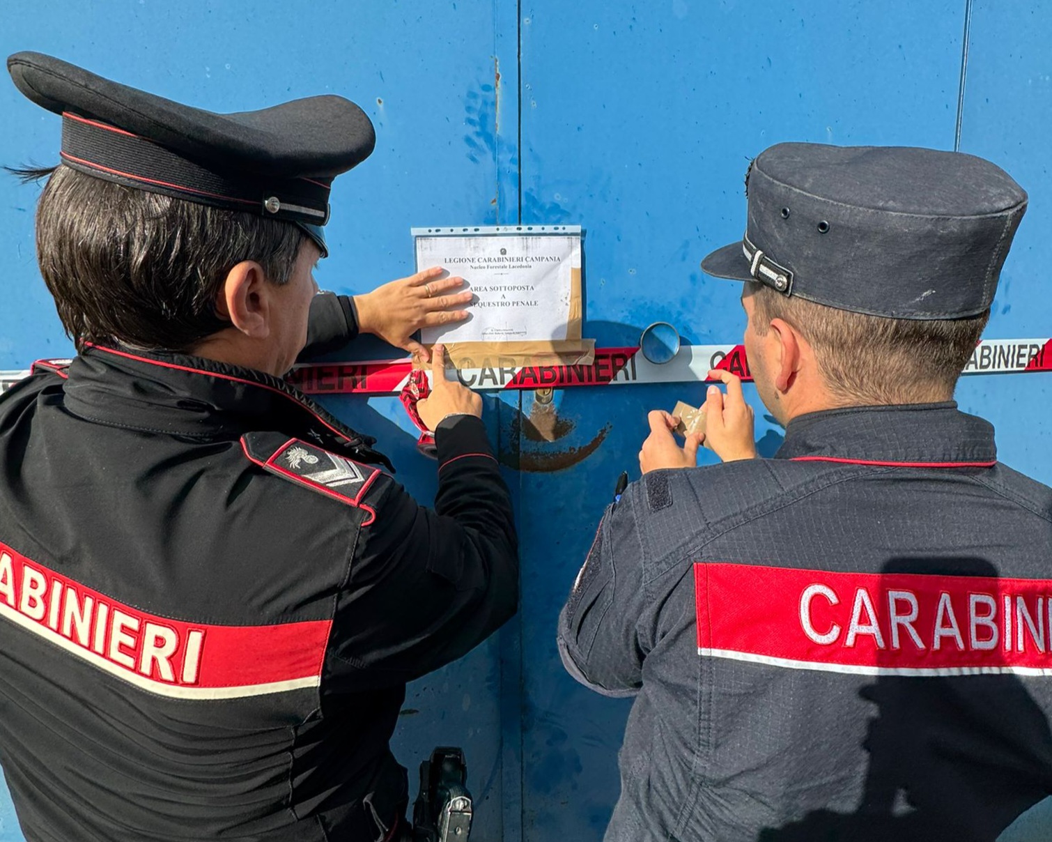 Monteverde, i Carabinieri sequestrano un’officina meccanica
