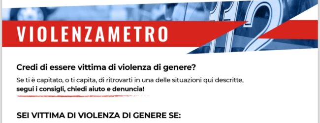 Avellino, Carabinieri diffondono il “Violenzametro” per prevenire e riconoscere la violenza di genere